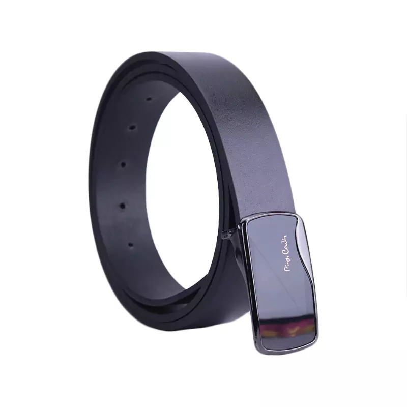 Leather-Belt-Code-P6.130.11.webp کمربند پلاکی چرم طبیعی مردانه مشکی Pingh Ceuin - Image 1