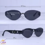 عینک آفتابی لویی ویتون زنانه بدون فریم مشکی 58108/2 - Image 2