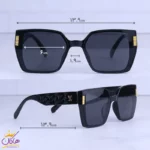 عینک آفتابی لویی ویتون زنانه فریم مربع مشکی M 9047/1 - Image 2