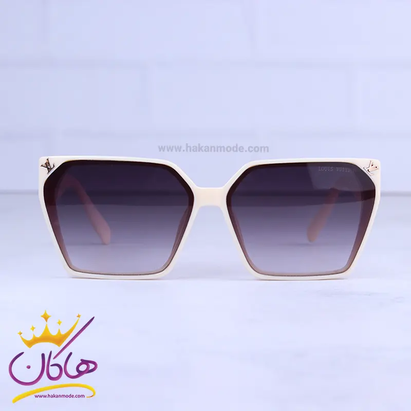 Louis-vuitton-highcopy-sunglasses-code-YD2404.31.webp عینک آفتابی لویی ویتون زنانه فریم کرم YD 2404/3 - Image 1