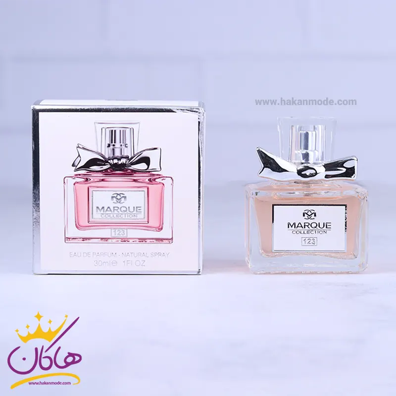 Marque-collection-perfume-code-1231.webp ادکلن مارکویی زنانه 123 میس دیور چری 30 میل - Image 1