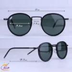 عینک آفتابی ماتریکس مردانه فریم گرد شیشه سبز P 1916/1 - Image 2