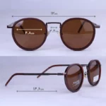 عینک آفتابی ماتریکس فریم گرد قهوه ای P 1916/3 - Image 2