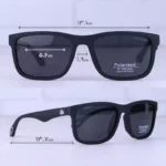 عینک آفتابی مردانه میباخ فریم مشکی پلاریزه D 24547 P/1 - Image 2