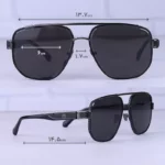 عینک آفتابی میباخ مردانه فریم مربع مشکی G-UN-Z28/1 - Image 2