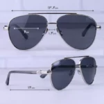 عینک آفتابی میباخ مردانه فریم خلبانی نقره ای M 310 BL /2 - Image 2