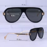 عینک آفتابی مردانه میباخ فریم خلبانی مشکی TM 310 BL /1 - Image 2