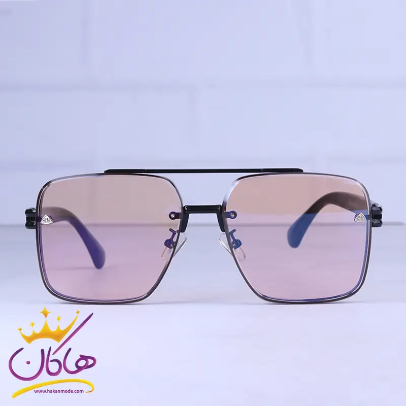 Maybach-highcopy-sunglasses-code-5G137.11.webp عینک آفتابی میباخ شیشه صورتی فریم مربع 5G137/1 - Image 1