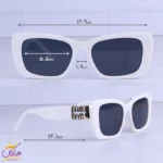 عینک آفتابی میو میو زنانه فریم مستطیل سفید 2733/1 - Image 2