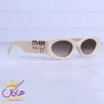 عینک آفتابی میو میو زنانه فریم کرم LH 054/21 - Image 4