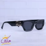 عینک آفتابی میو میو زنانه فریم مشکی گربه ای LH 089/1 - Image 4