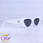 عینک آفتابی میو میو زنانه فریم سفید گربه ای LH105/1 - Image 4