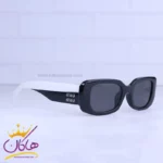 عینک آفتابی میو میو زنانه فریم مستطیل مشکی SMU08YS/3 - Image 4