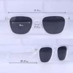 عینک آفتابی مونت بلانک فریم سفید پلاریزه MB 0302/3 - Image 2