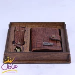 ست کیف جاکارتی و جاکلیدی چرم مونت بلانک 216 - Image 8