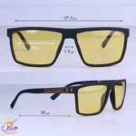 عینک آفتابی مورل مردانه پلاریزه شیشه زرد D2426P/7 - Image 2