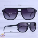 عینک آفتابی مورل مردانه تمام مشکی 7908/1 - Image 2
