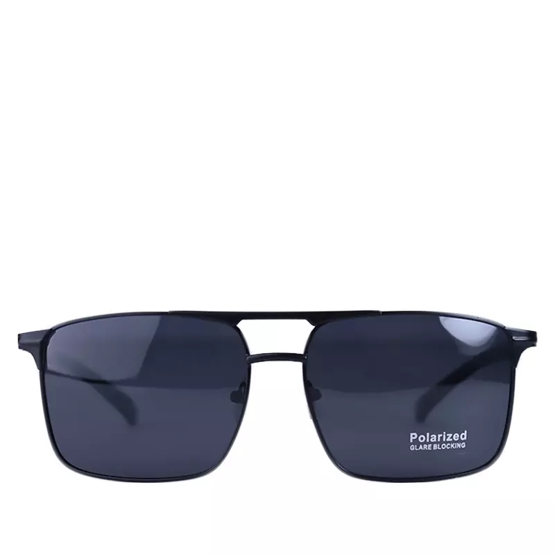 NO-NAME-Sunglasses-code-2630.11.webp عینک آفتابی فریم مربع مشکی پلاریزه 2630/1 - Image 1