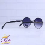 عینک آفتابی زنانه فریم فلزی گرد مشکی 6183/1 - Image 3