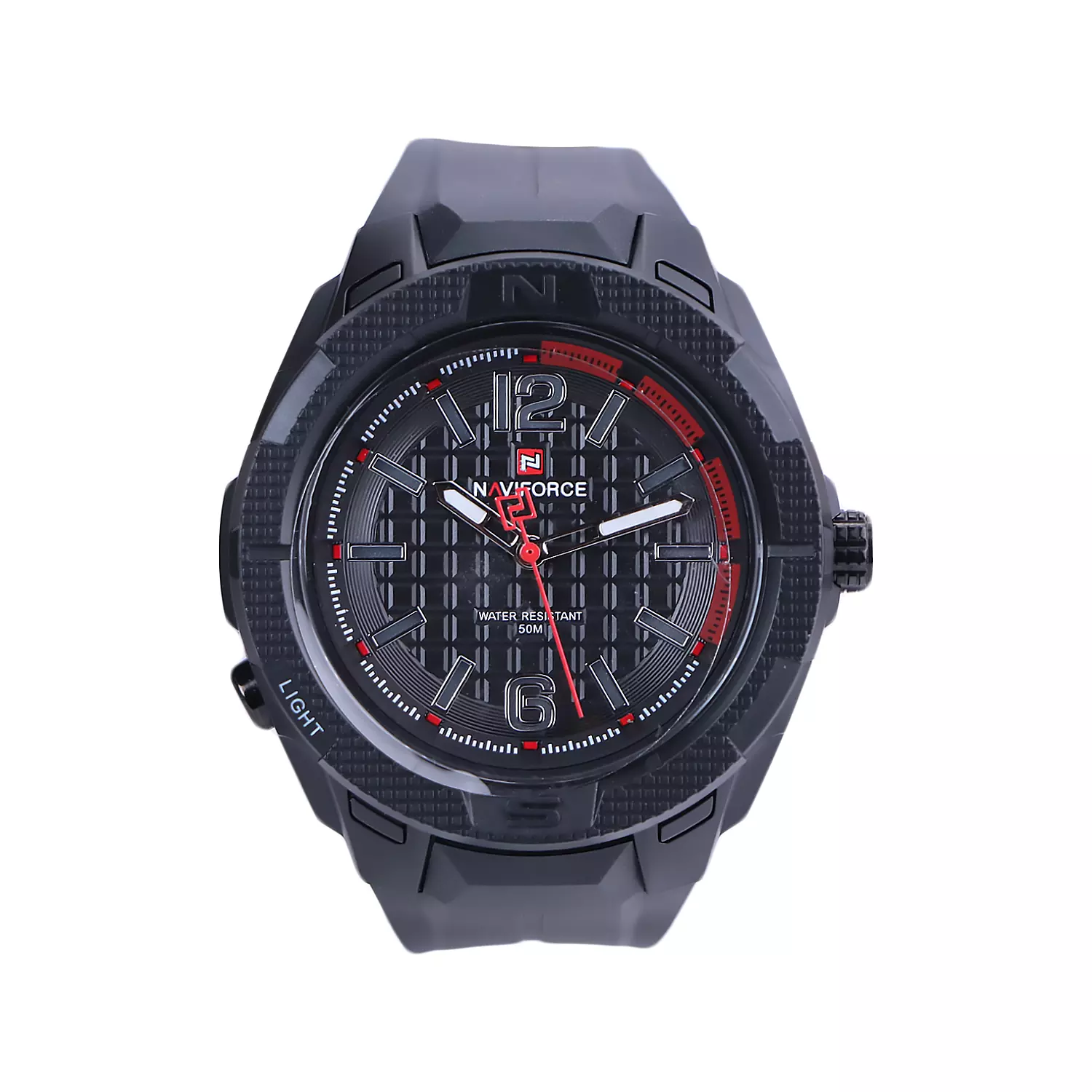 Naviforce-Watch-Code-NF-7126.11.webp ساعت عقربه ای نیوی فورس مردانه بند رابر تمام مشکی NF 7126/1 - Image 1