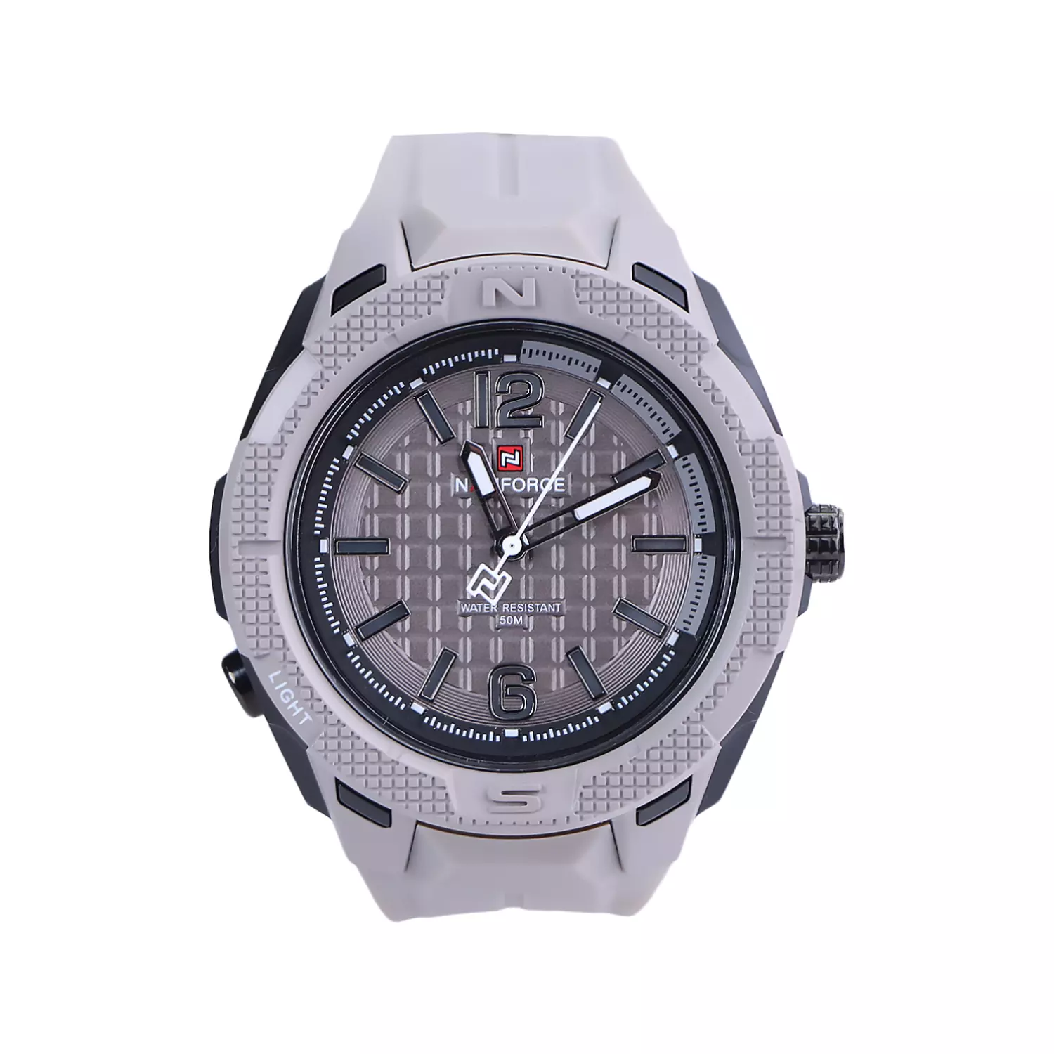 Naviforce-Watch-Code-NF-7126.31.webp ساعت مچی عقربه ای نیوی فورس مردانه بند رابر خاکستری NF 7126/3 - Image 1