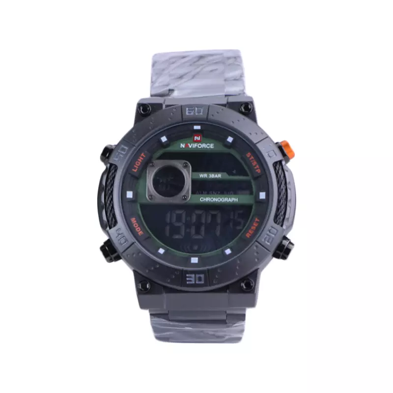 Naviforce-Watch-Code-NF-9241.41.webp ساعت مچی مردانه نیوی فورس فلزی مشکی دیجیتال NF 9241/4 - Image 1