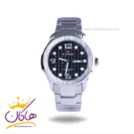 ساعت نیوی فورس مردانه فلزی نقره ای صفحه مشکی 9244/1