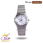 ساعت اومگا کانسلکشن نقره ای صفحه سفید | 90912815/3