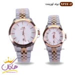 ساعت اورینت فلزی ست نقره ای رزگلد کد 9366