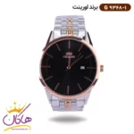 ساعت اورینت ست فلزی صفحه مشکی کد 9368 - Image 4