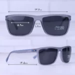 عینک آفتابی اوگا فریم مستطیل طوسی پلاریزه 78036/3 - Image 2
