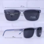 عینک آفتابی اوگا پلاریزه فریم مستطیل طوسی 78050/3 - Image 2