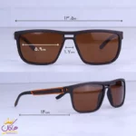 عینک آفتابی اوگا مردانه پلاریزه قهوه ای TR 78720/2 - Image 2