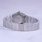 ساعت مچی امگا زنانه فلزی نقره ای صفحه مشکی 66900666/10 - Image 3