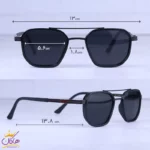 عینک آفتابی مردانه تمام مشکی 5607/1 - Image 2