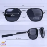 عینک آفتابی مردانه تمام مشکی P 10-10/1 - Image 2