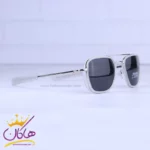 عینک آفتابی مردانه سفید شیشه مشکی P 10-10/2 - Image 3