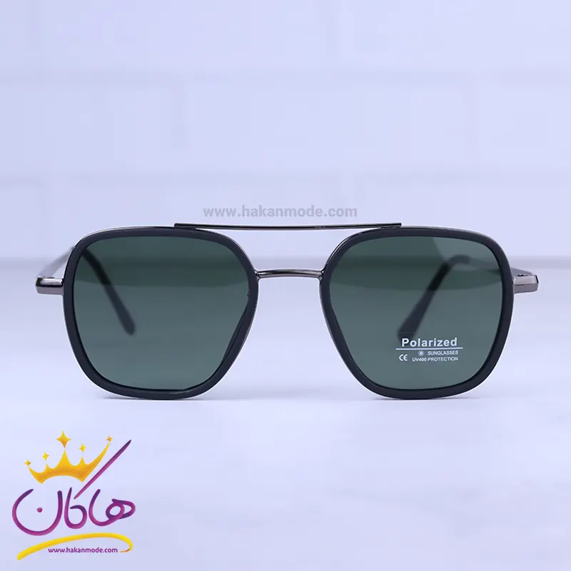 Polarized-highcopy-sunglasses-code-P-10-15.31.webp عینک آفتابی مردانه شیشه سبز P 10-15/3 - Image 1