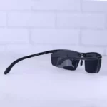 عینک آفتابی مردانه پلیس مشکی نیم فریم 8556/1 - Image 3