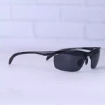 عینک آفتابی پلیس مردانه آلومینیوم مشکی نیم فریم 8760/1 - Image 4
