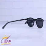 عینک آفتابی مردانه پلیس آلومینیوم مشکی فریم گرد 6112/1 - Image 4
