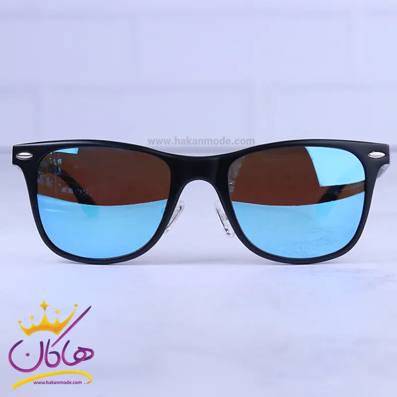 Police-sunglasses-code-8559.41.webp عینک آفتابی پلیس مردانه آلومینیوم شیشه جیوه ای آبی 8559/4 - Image 1