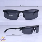 عینک آفتابی پلیس مردانه نیم فریم مشکی 8568/1 - Image 2