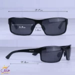 عینک آفتابی مردانه پلیس آلومینیومی مشکی 8578/1 - Image 2