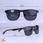 عینک آفتابی مردانه پلیس آلومینیوم فریم مشکی 8586/1 - Image 2