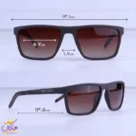 عینک آفتابی مردانه پورشه قهوه ای مات P8651/1 - Image 2