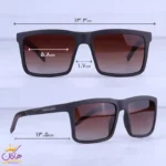 عینک آفتابی مردانه پورشه قهوه ای مات p 8659/1 مربعی - Image 2