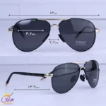 عینک آفتابی مردانه فلزی پورشه مشکی P 8702/3 - Image 2