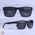 عینک آفتابی پورشه مردانه مشکی پلاریزه D24552P/1 - Image 2