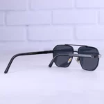 دسته عینک آفتابی پرادا مردانه گان فریم چندضلعی 72384/1